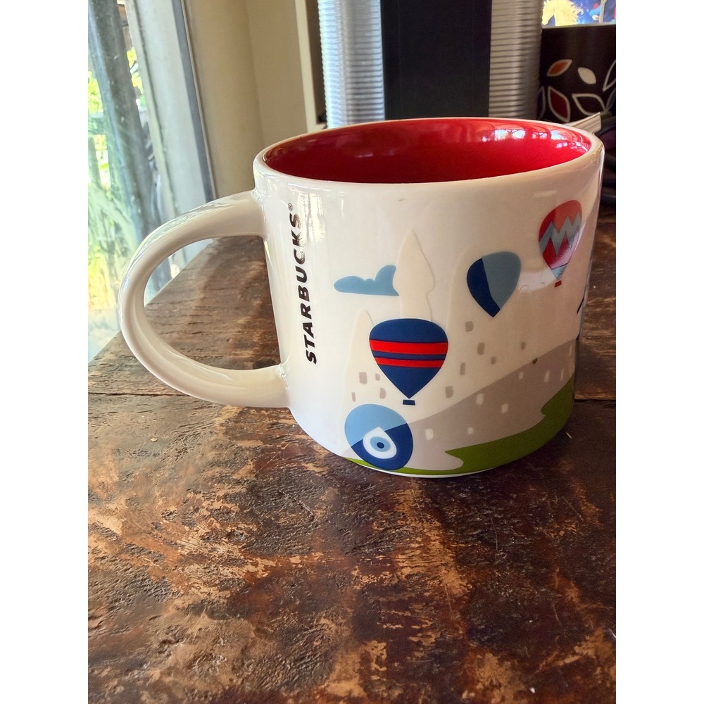 Starbucks Mug 14oz White Excellent Turkey You Are Here Collection Travel Mug